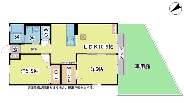 リバーサイド花月の物件間取画像